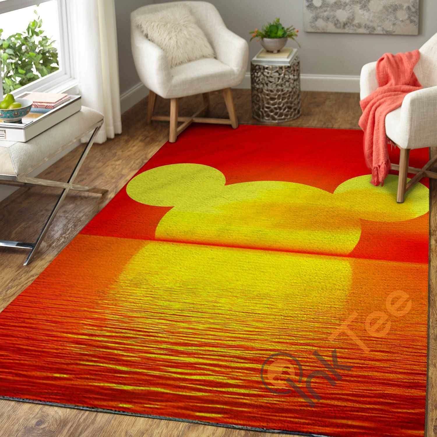 Mickey Mouse As The Sun Area Rectangle Rug