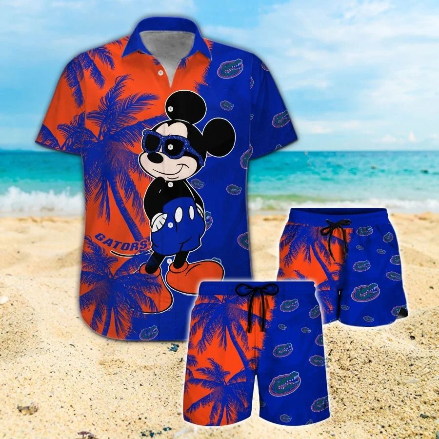 Mickey Mouse Florida Gators hawaiian shirt and beach