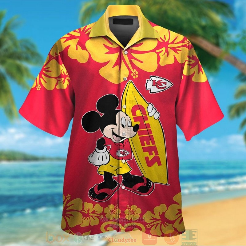 Mickey Mouse Kansas City Chiefs Hawaiian Shirt