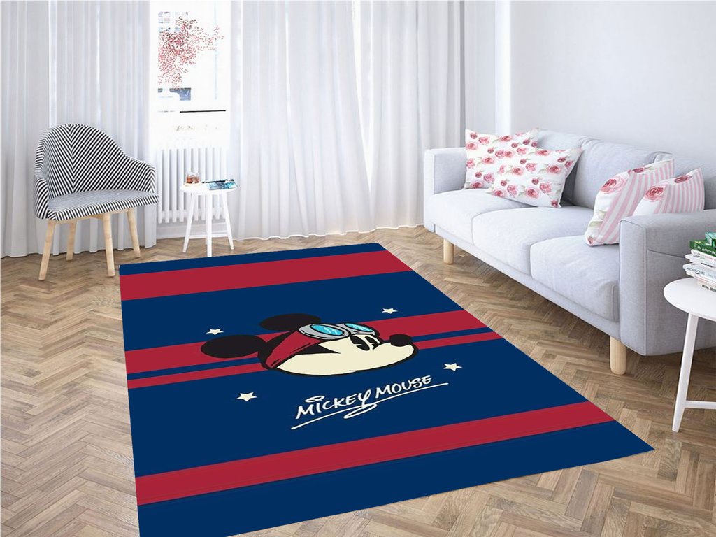 Mickey Mouse Living Room Modern Carpet Rectangle Rug