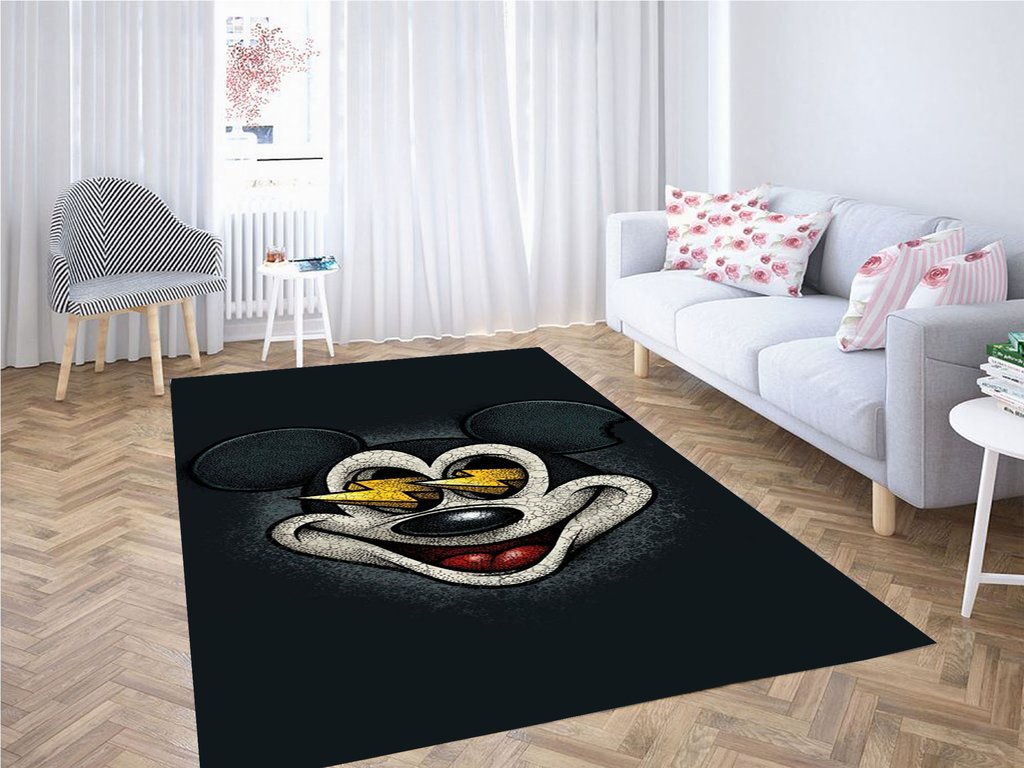 Mickey Mouse Lowbrow Living Room Modern Carpet Rectangle Rug
