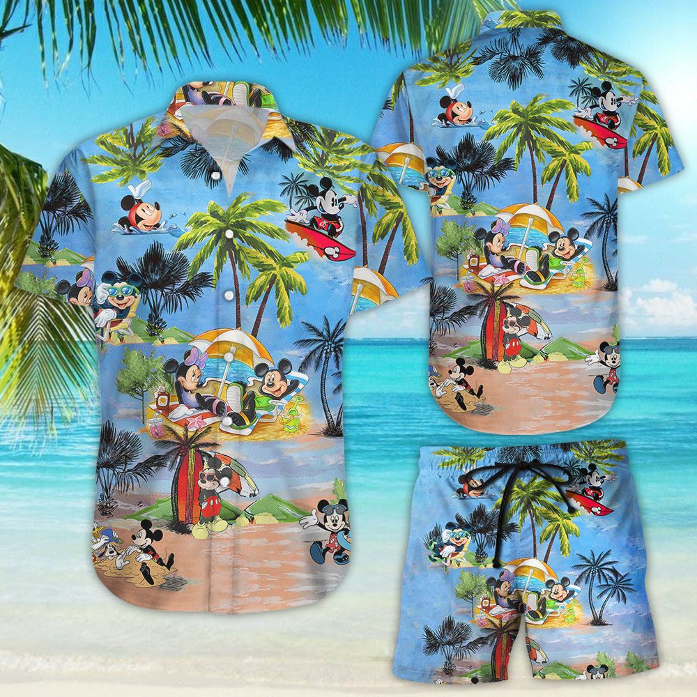 Mickey Mouse Sweet Summer Vacation Hawaiian Shirt
