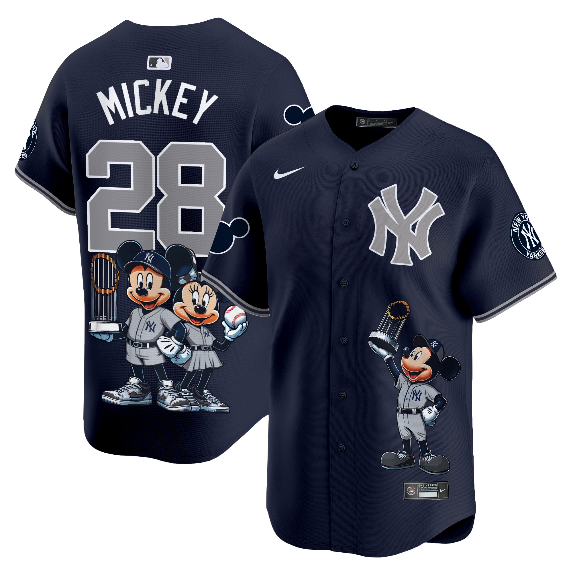 MickeyUnisex New York Yankees Mickey Vapor Premier Limited Alternate Jersey - Printed