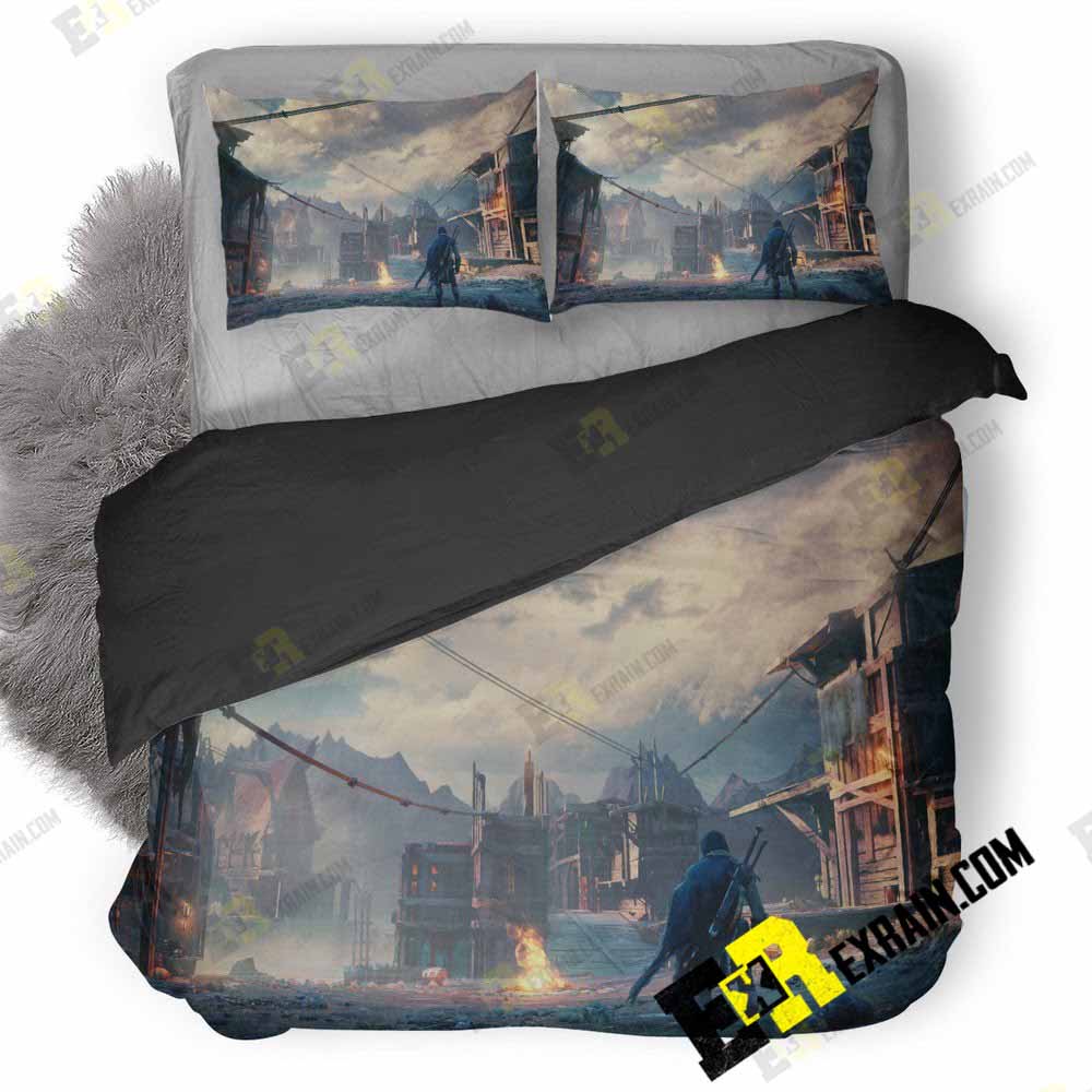 Middle Earth Shadow Of Mordor Ru 3D Customized Duvet Cover Bedding Set