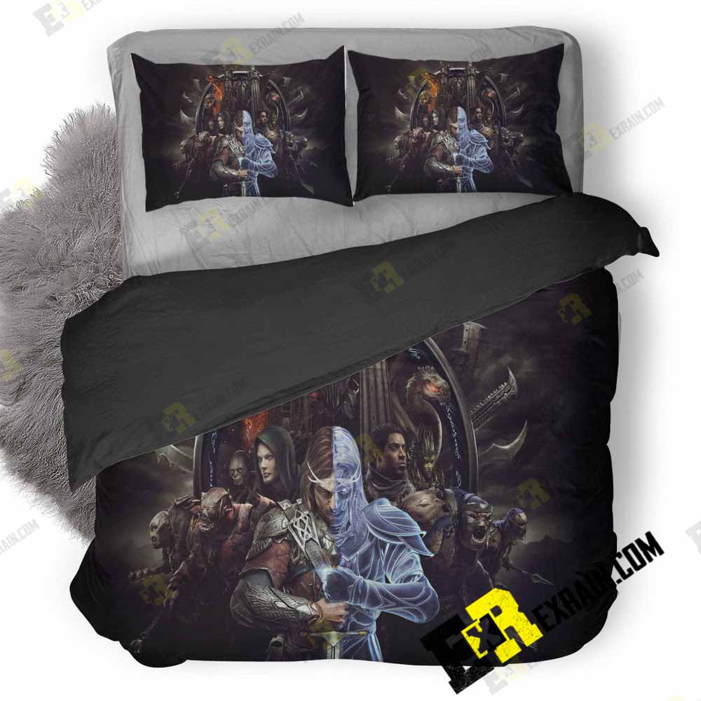 Middle Earth Shadow Of War Game 6R 3D Customized Duvet Cover Bedding Set