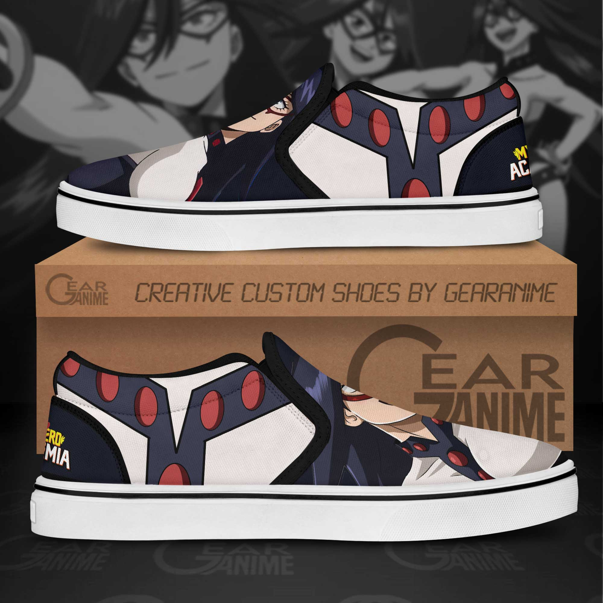 Midnight Slip-On Shoes Canvas My Hero Academia Custom Anime Shoes