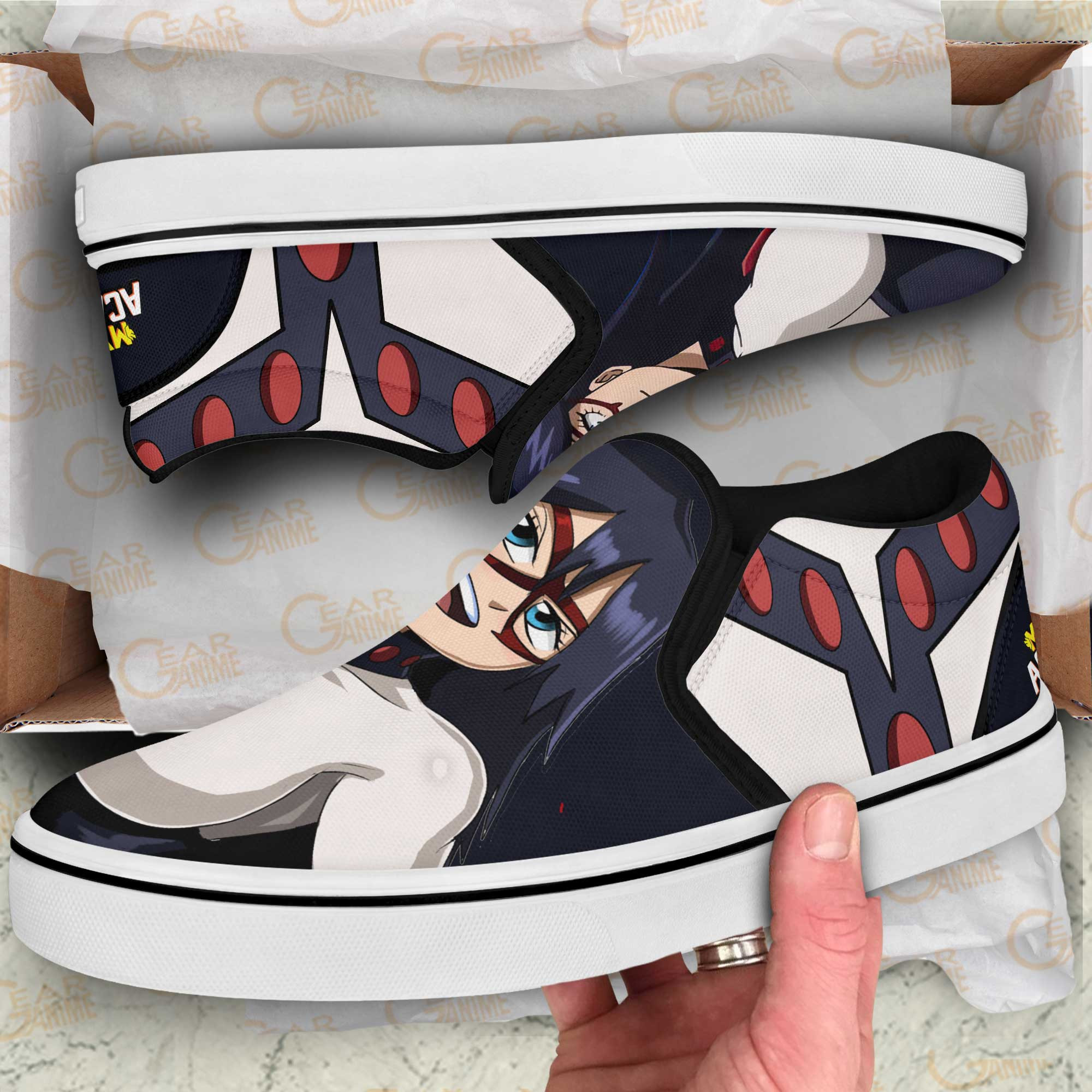 Midnight Slip-On Shoes Canvas My Hero Academia Custom Anime Shoes