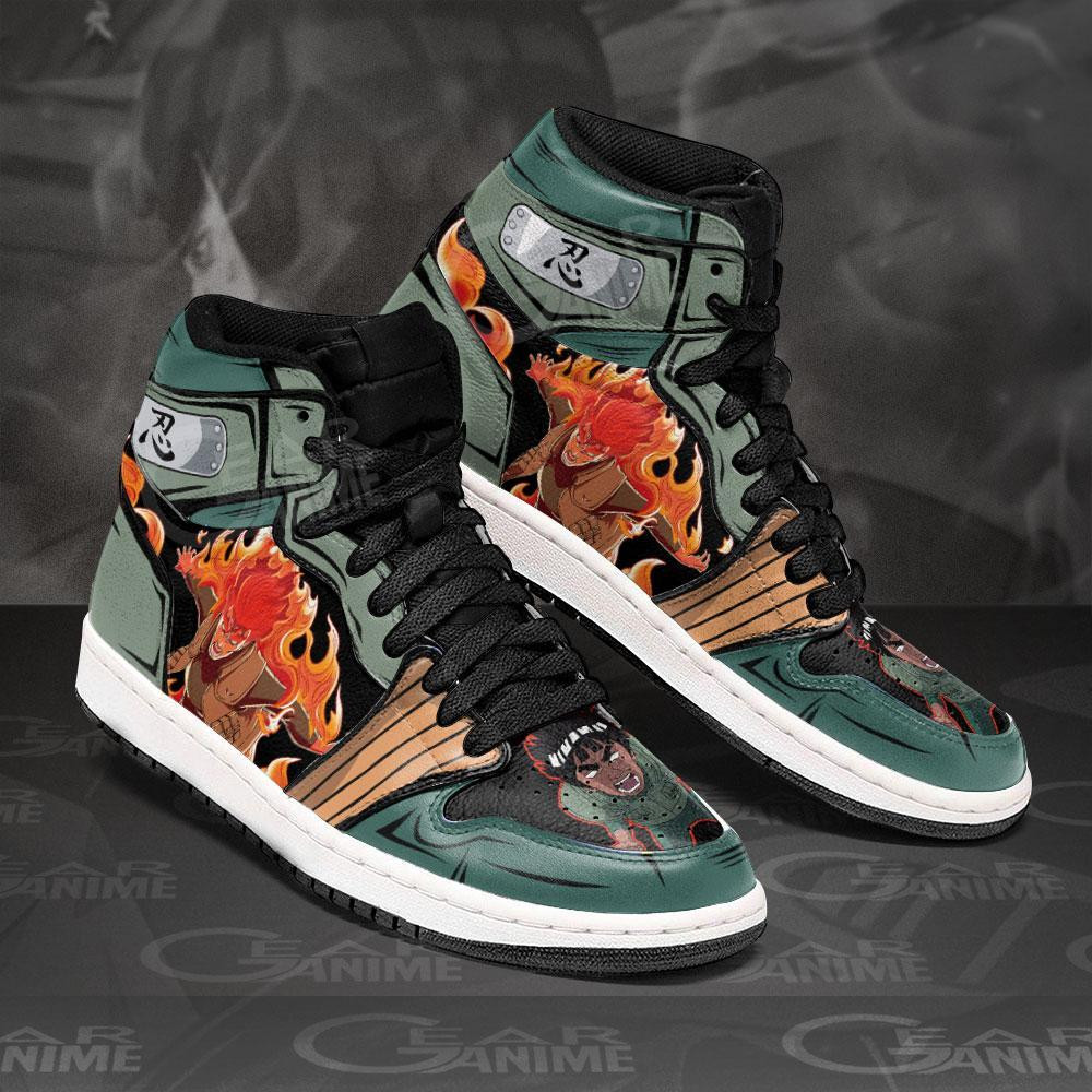 Might Guy JD1s Sneakers Power Anime Shoes, Air Jordan Hightop