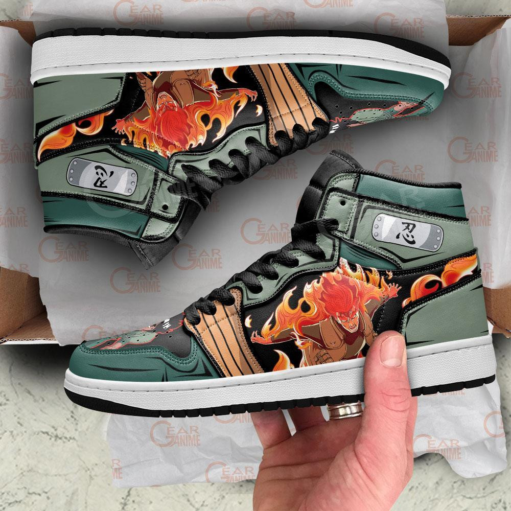 Might Guy JD1s Sneakers Power Anime Shoes, Air Jordan Hightop