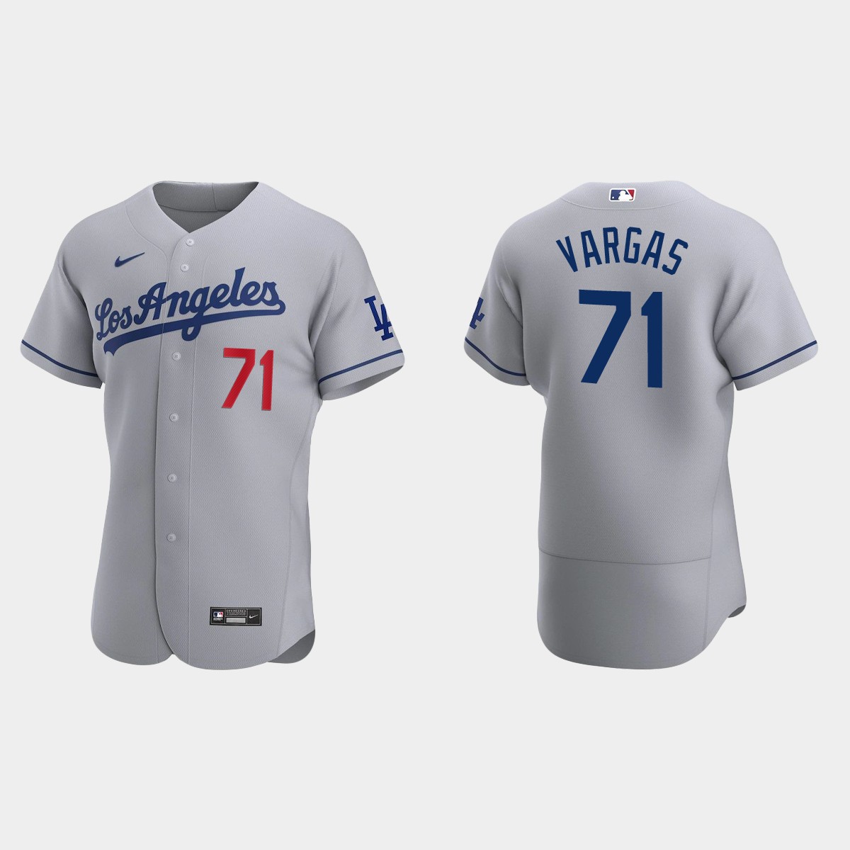Miguel Vargas Los Angeles Dodgers Road Jersey - Gray