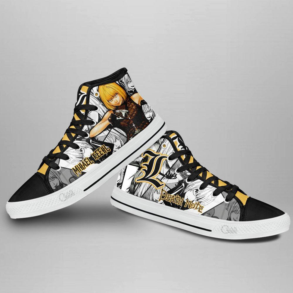 Mihael Keehl Mello High Top Shoes Custom Death Note Anime Sneakers
