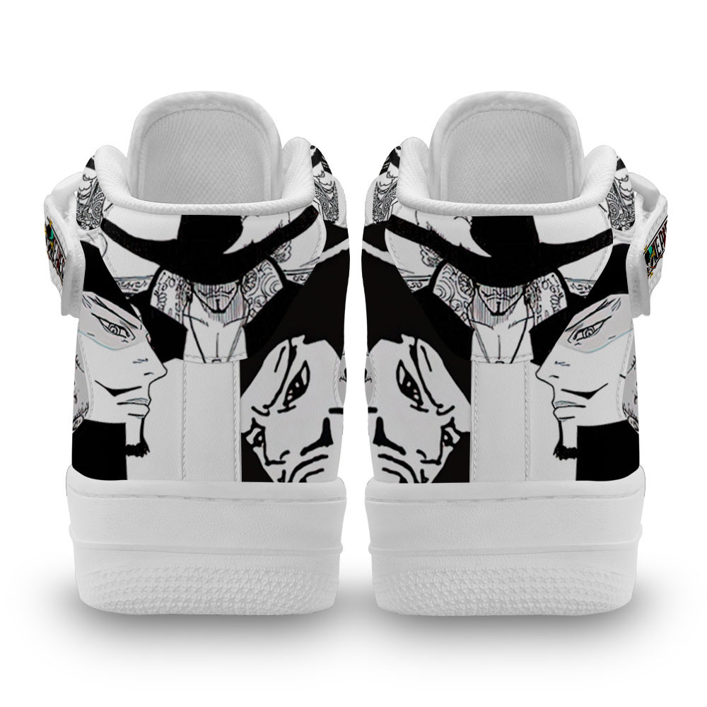 Mihawk Sneakers Air Mid One Piece Custom Anime Shoes Mix Manga