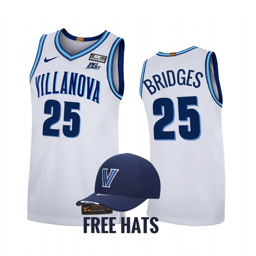 Mikal Bridges Villanova Wildcats White Jersey Home NBA Alumni