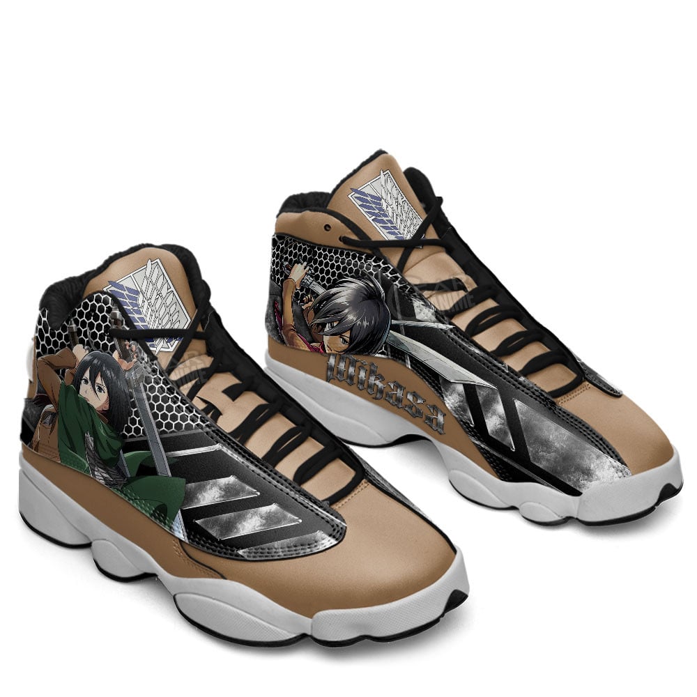 Mikasa Ackerman JD13 Sneakers AOT Custom Anime Shoes