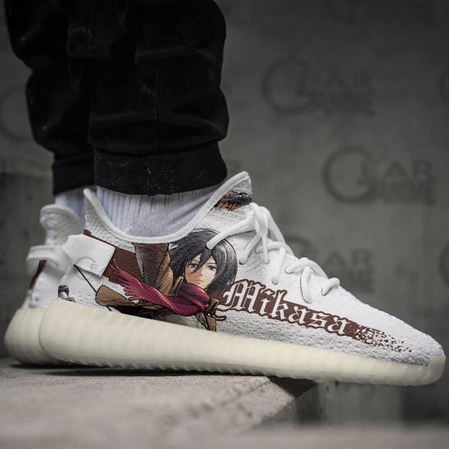 Mikasa Ackerman Shoes Attack On Titan Custom Anime Sneakers TT10 Gift For Fans