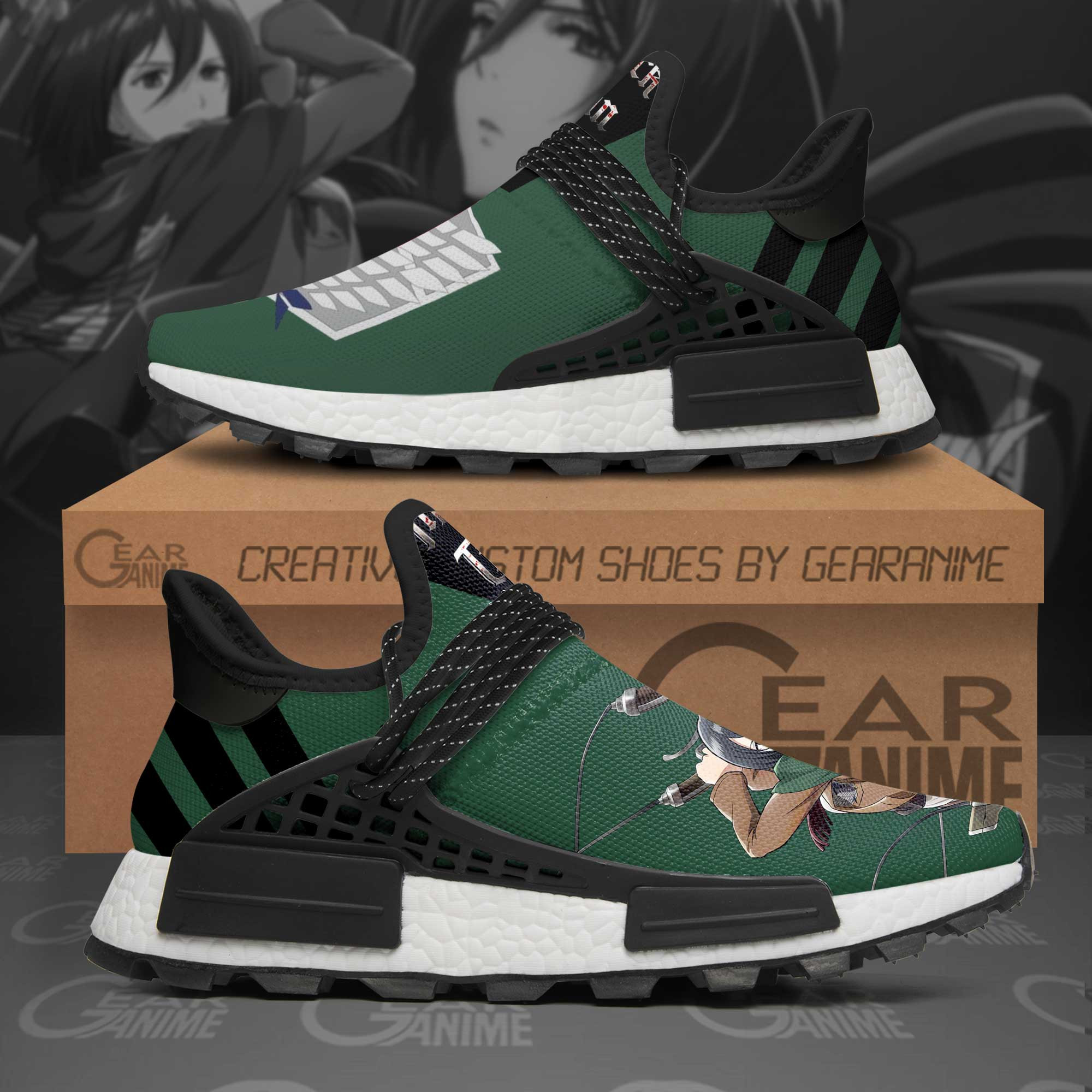 Mikasa Shoes Scout Squad Attack On Titan Anime Shoes, NMD Shoes