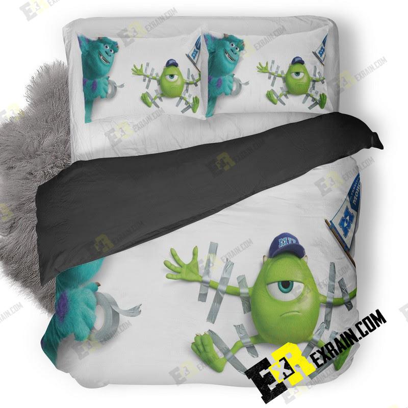 Mike And James Monster University Hd 3D Customized Duvet Cover Bedding Set
