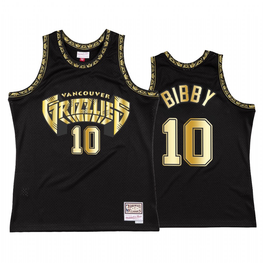 Mike Bibby #10 Vancouver Grizzlies Throwback 90s Jersey Black