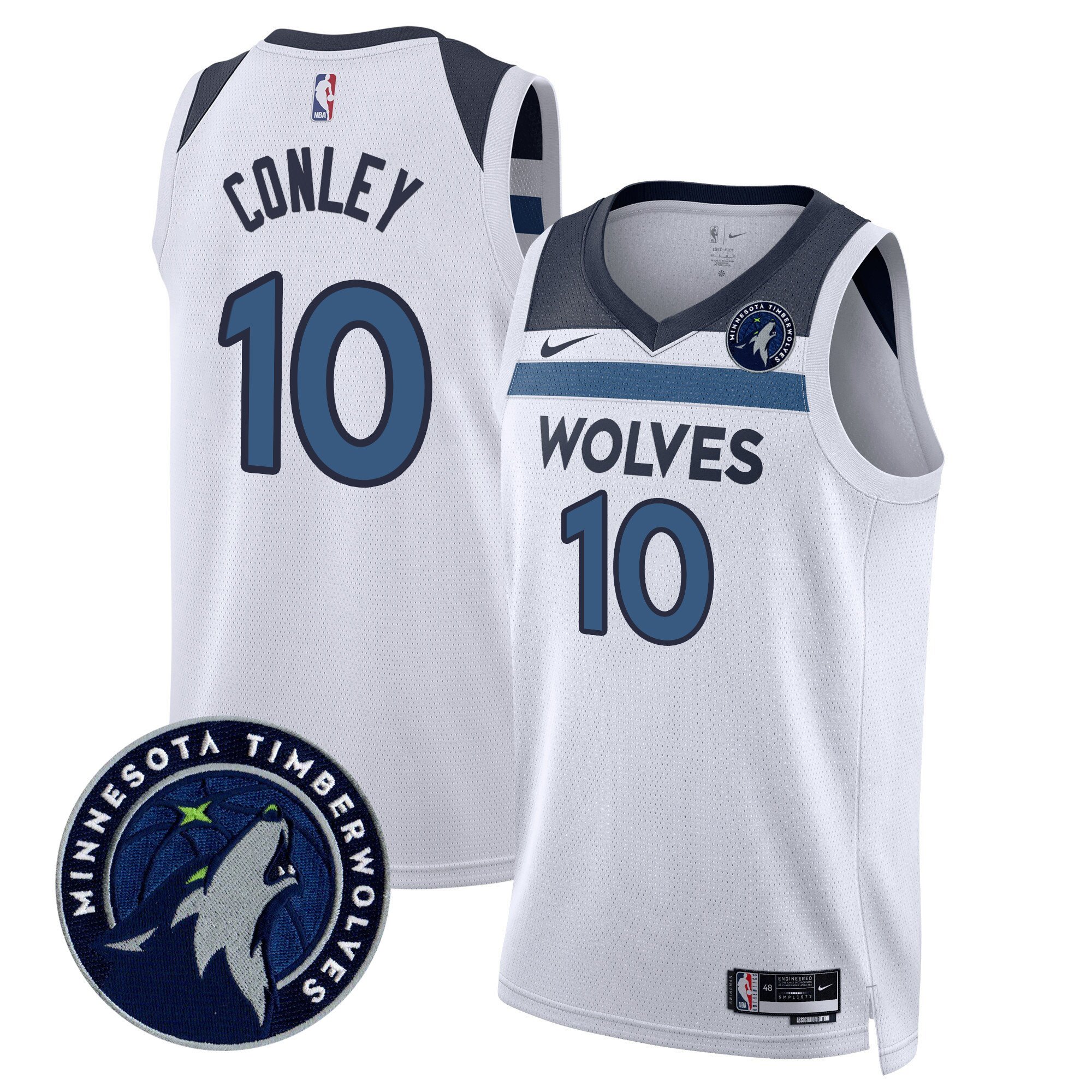 Mike Conley Men's Minnesota Timberwolves Swingman V2 Association Jersey - All Stitched