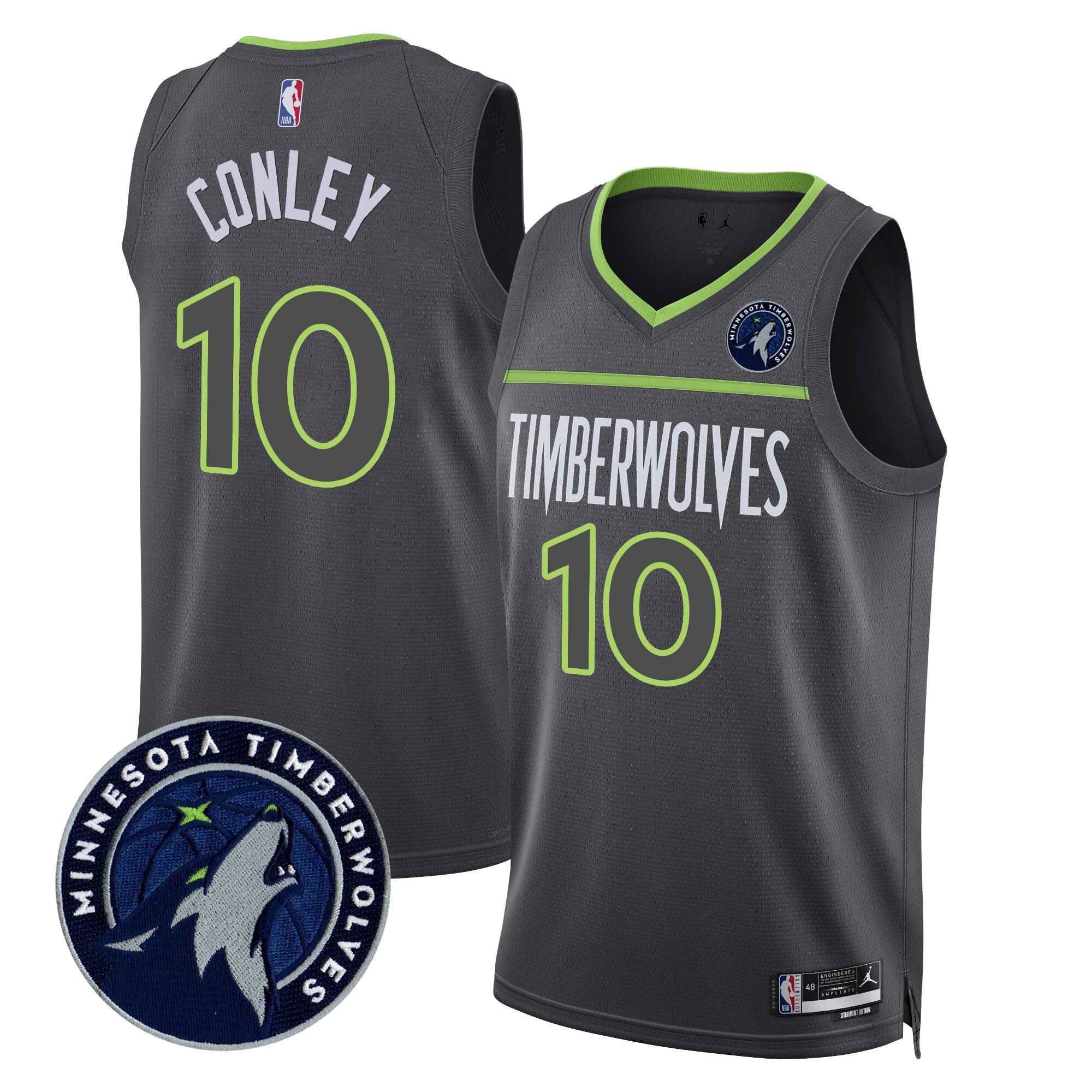 Mike Conley Men's Minnesota Timberwolves Swingman V2 Statement Jersey - All Stitched