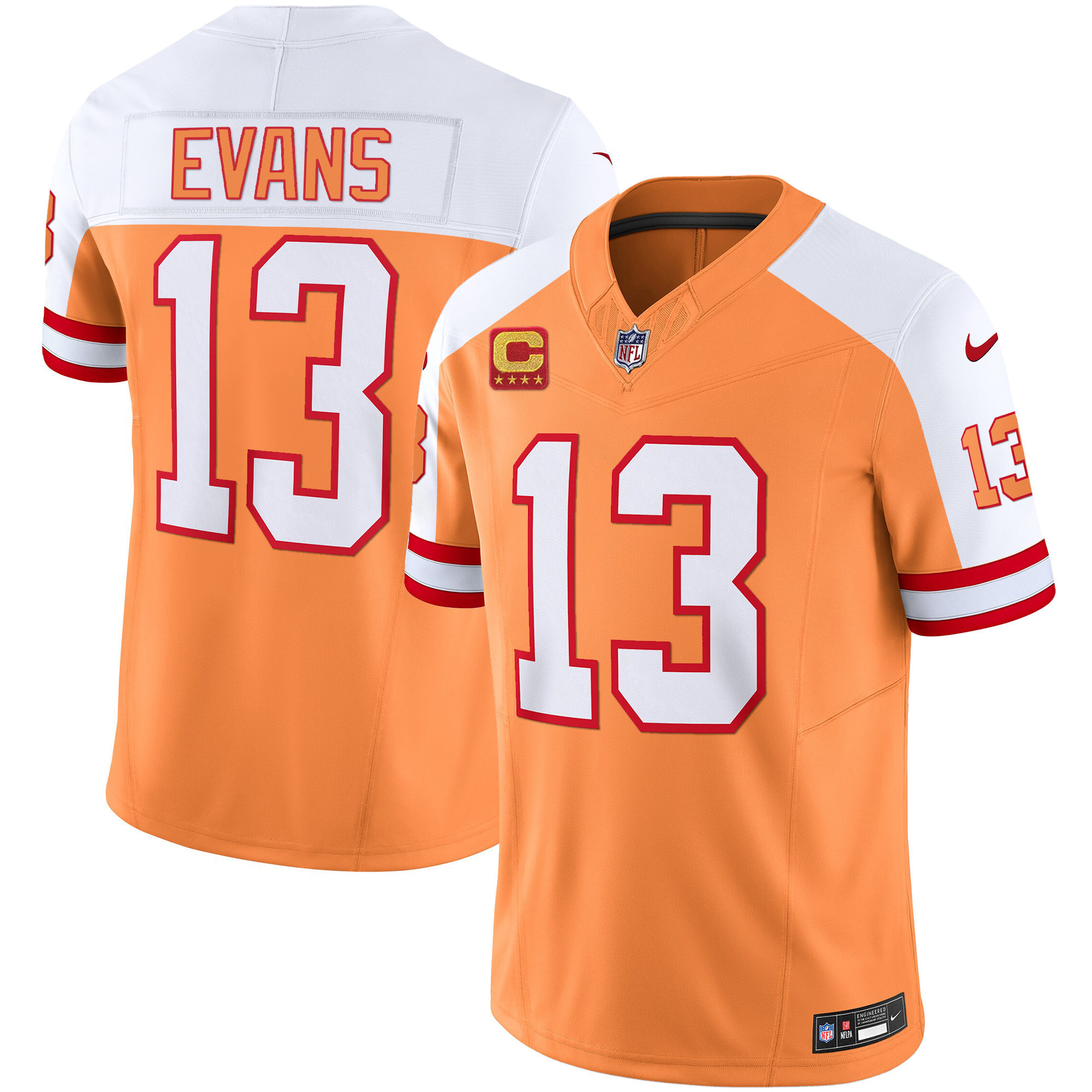 Mike Evans Men's Tampa Bay Buccaneers Throwback & Gold Limited Alternate Jersey - All Stitched 