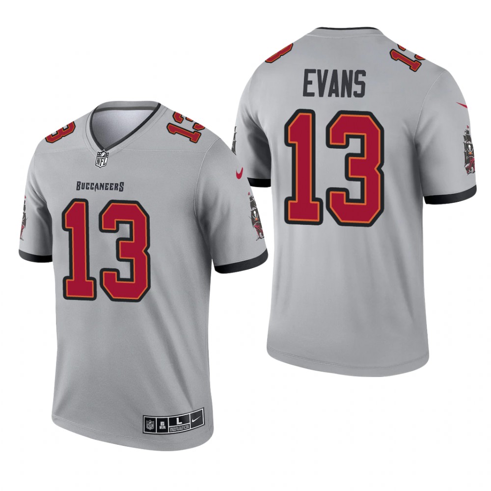 Mike Evans Tampa Bay Buccaneers Gray Jersey Inverted Legend - Men's
