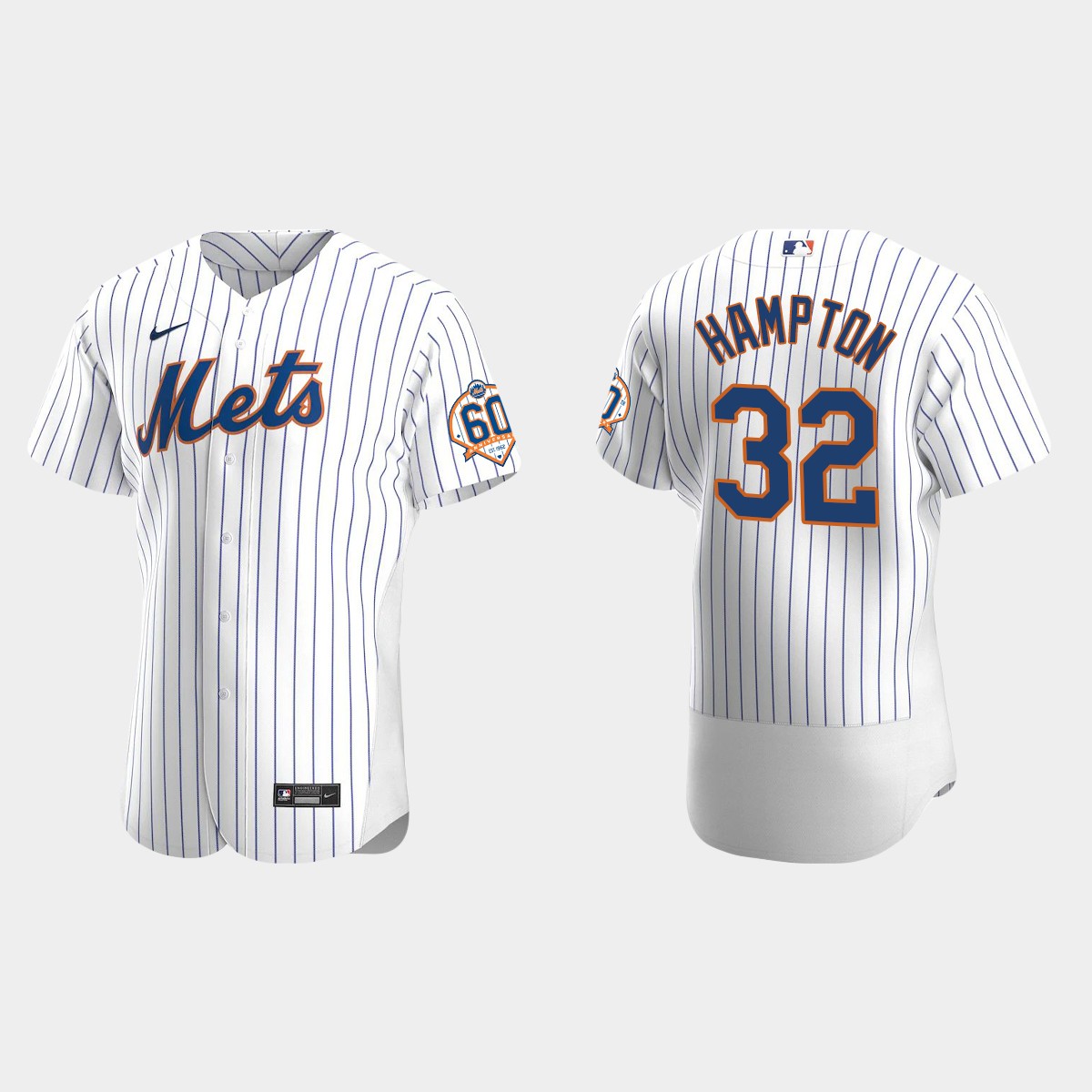Mike Hampton New York Mets 60th Anniversary Home Jersey - White