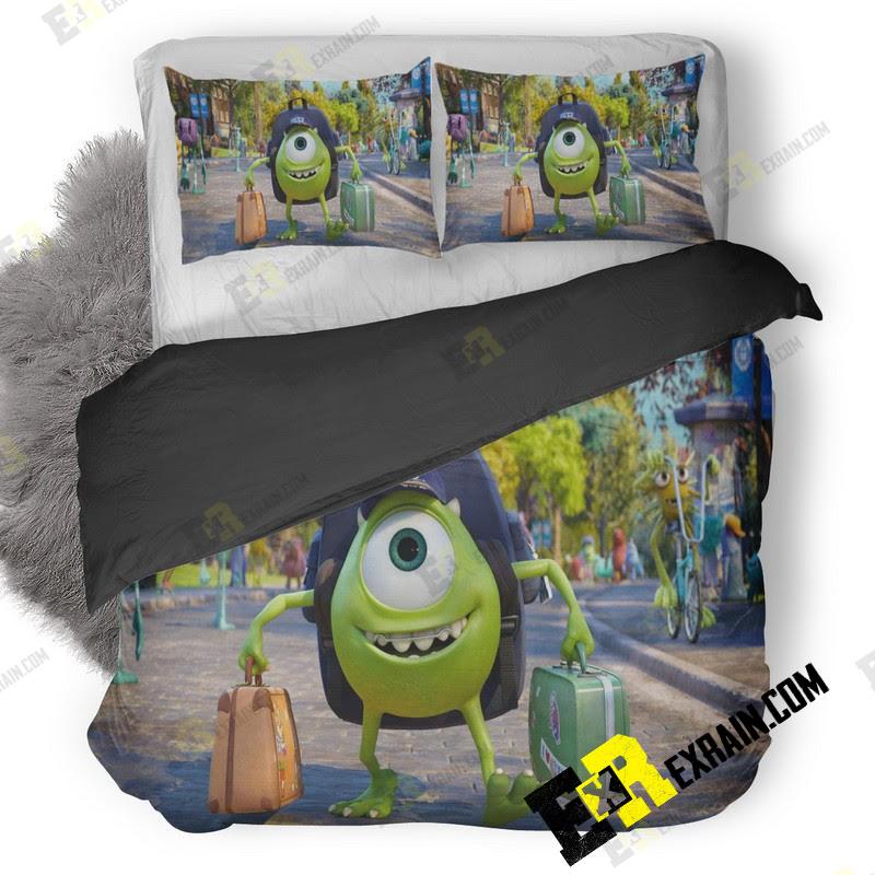 Mike In Monsters University Qhd 3D Customized Duvet Cover Bedding Set