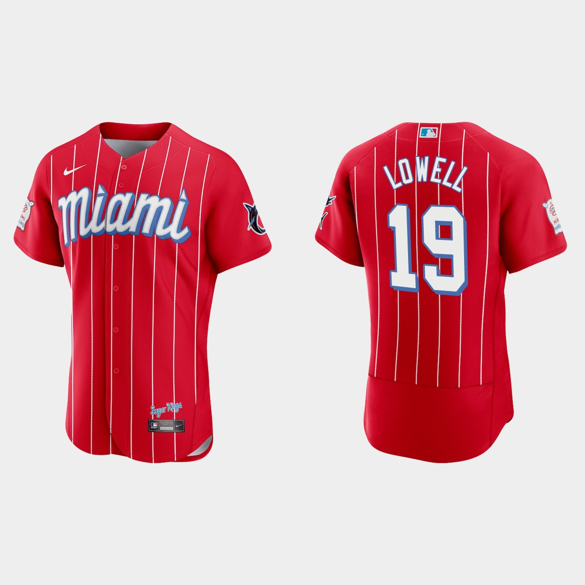 Mike Lowell Miami Marlins 2021 City Connect Jersey - Red