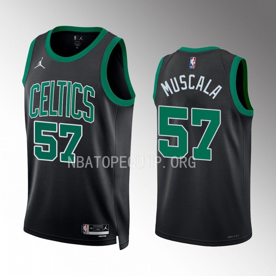 Mike Muscala 2022-23 Boston Celtics Black #57 Statement Edition Jersey Swingman