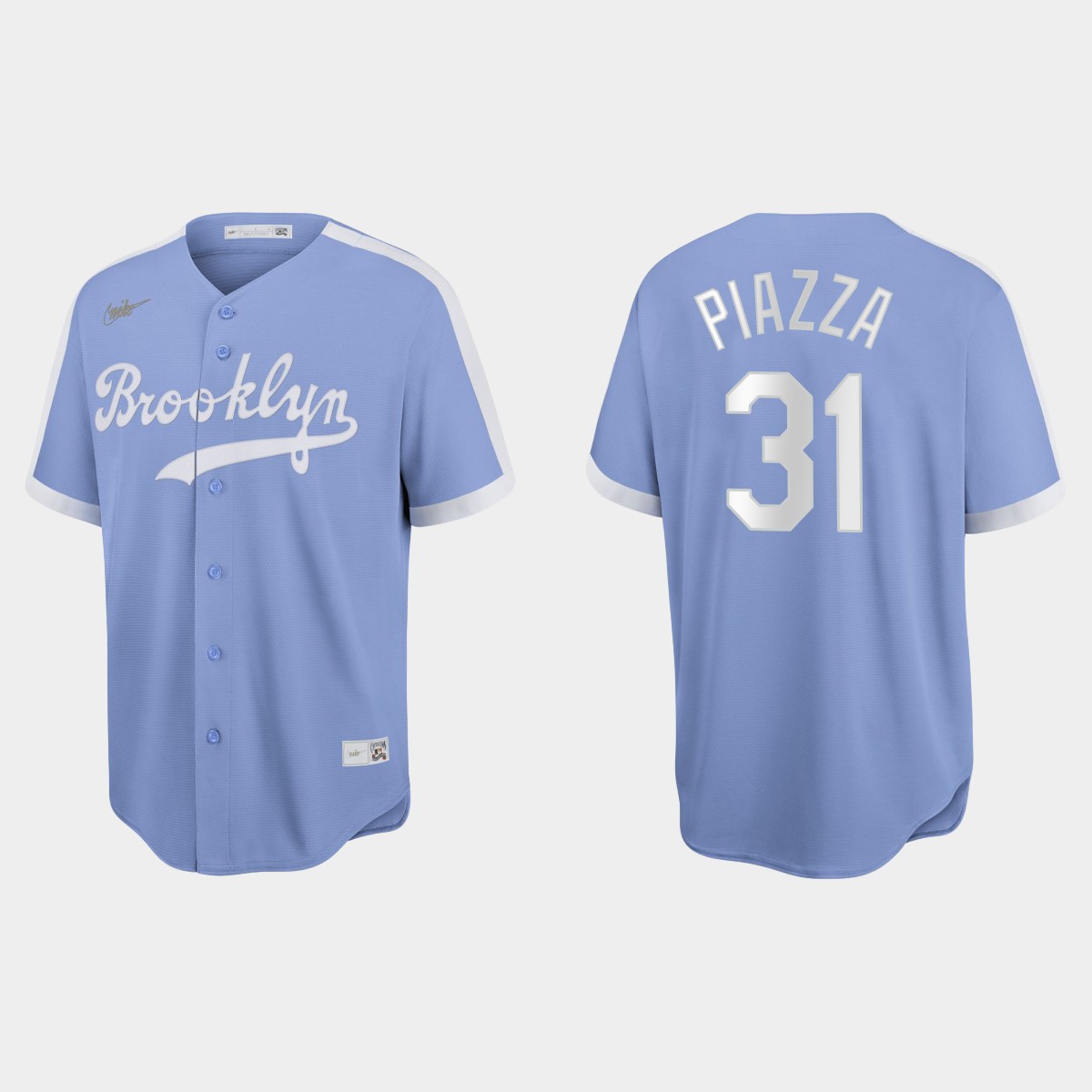 Mike Piazza Brooklyn Dodgers Cooperstown Collection Jersey - Light Purple