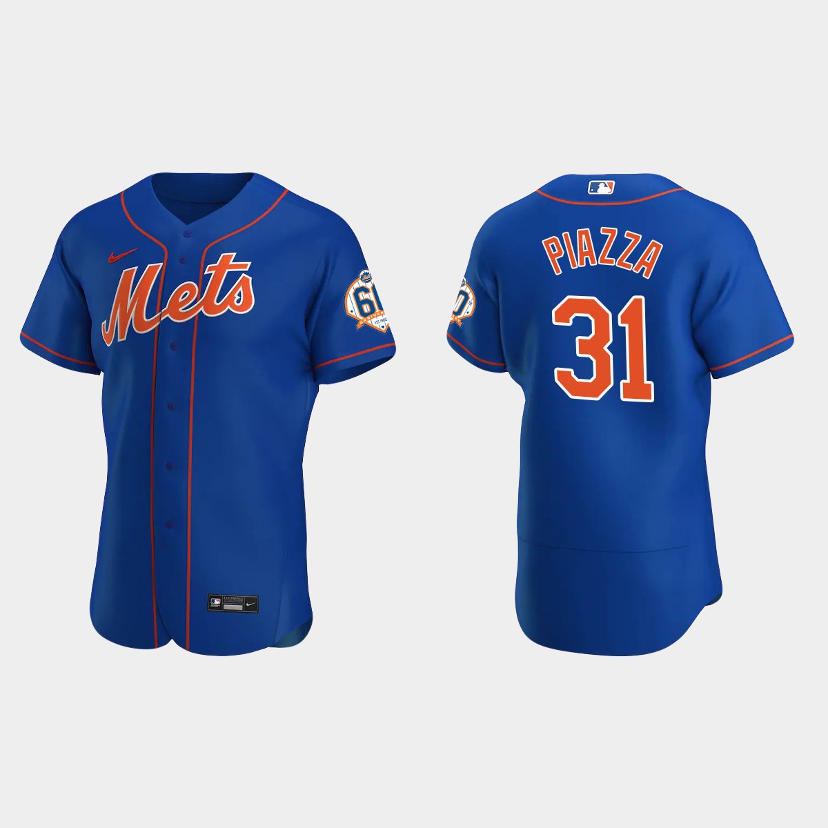 Mike Piazza New York Mets 60th Anniversary Alternate Jersey - Royal