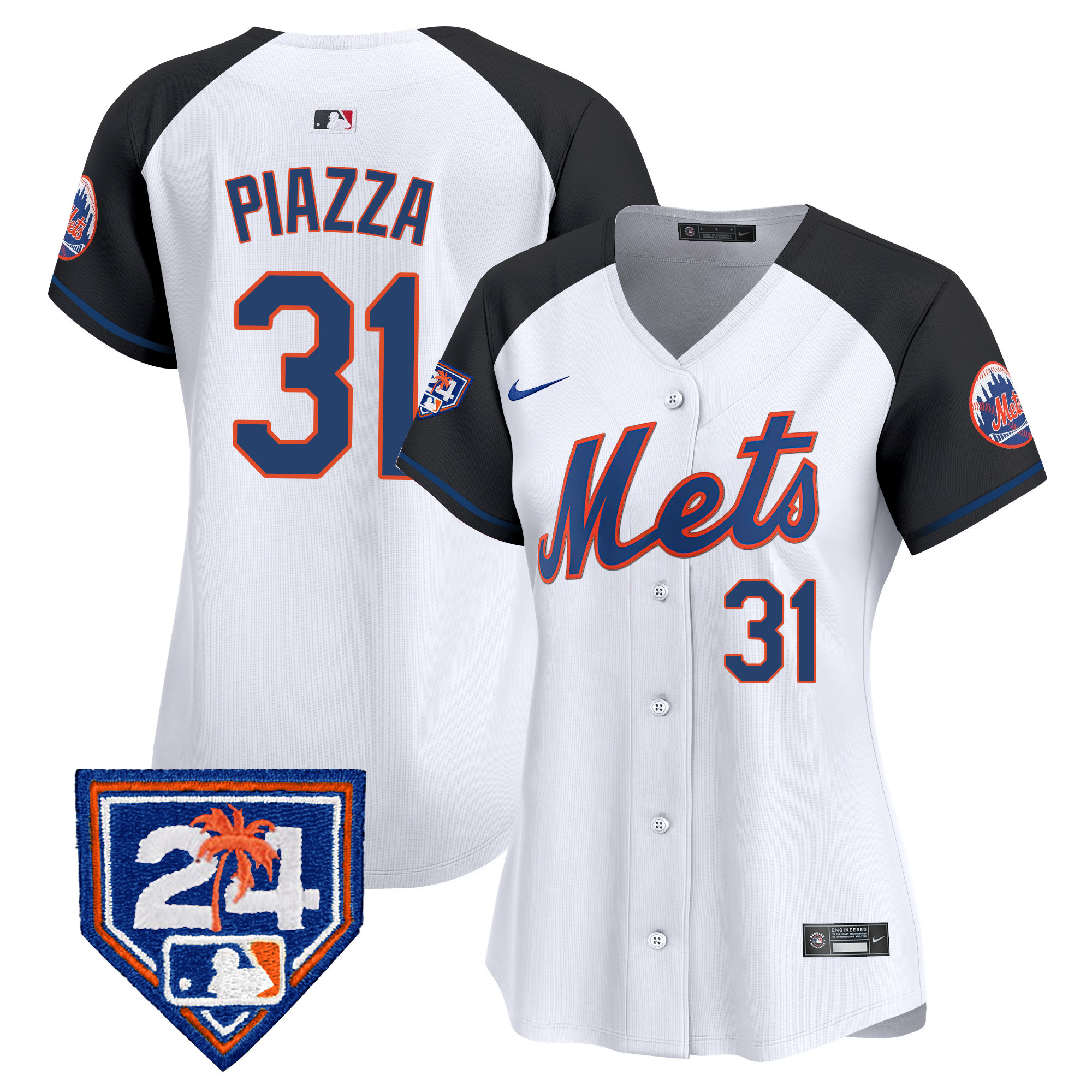 Mike Piazza Women's New York Mets 2024 Spring Training Vapor Premier Limited V2 Alternate Jersey - All Stitched