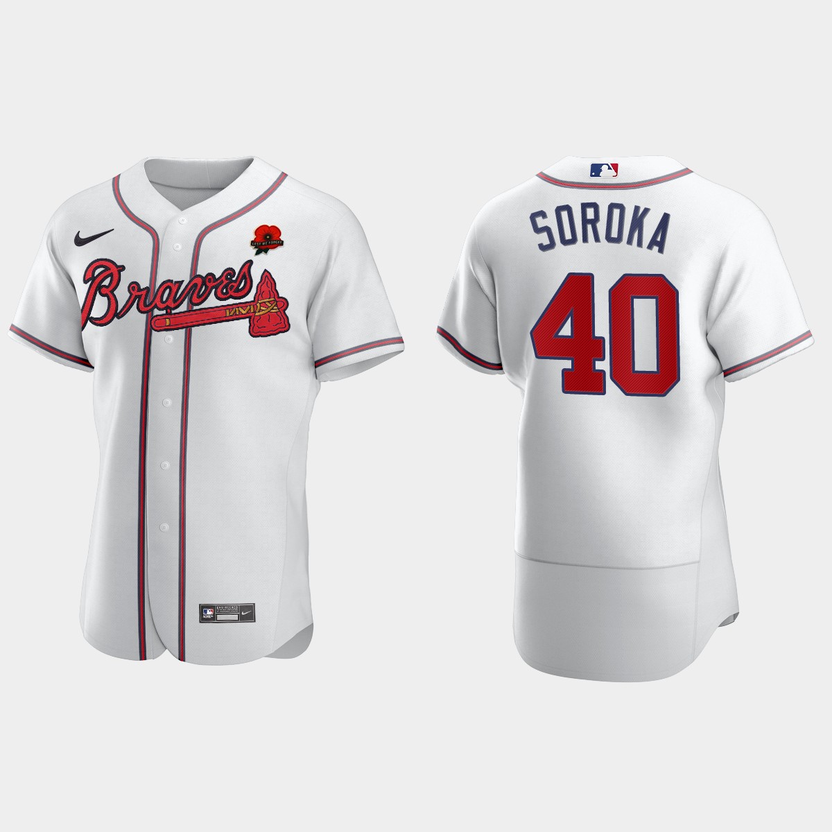 Mike Soroka Atlanta Braves 2021 Memorial Day Jersey - White
