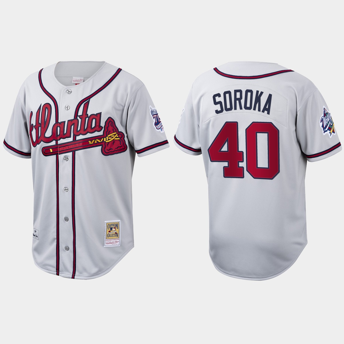 Mike Soroka Atlanta Braves Cooperstown Collection Jersey - White