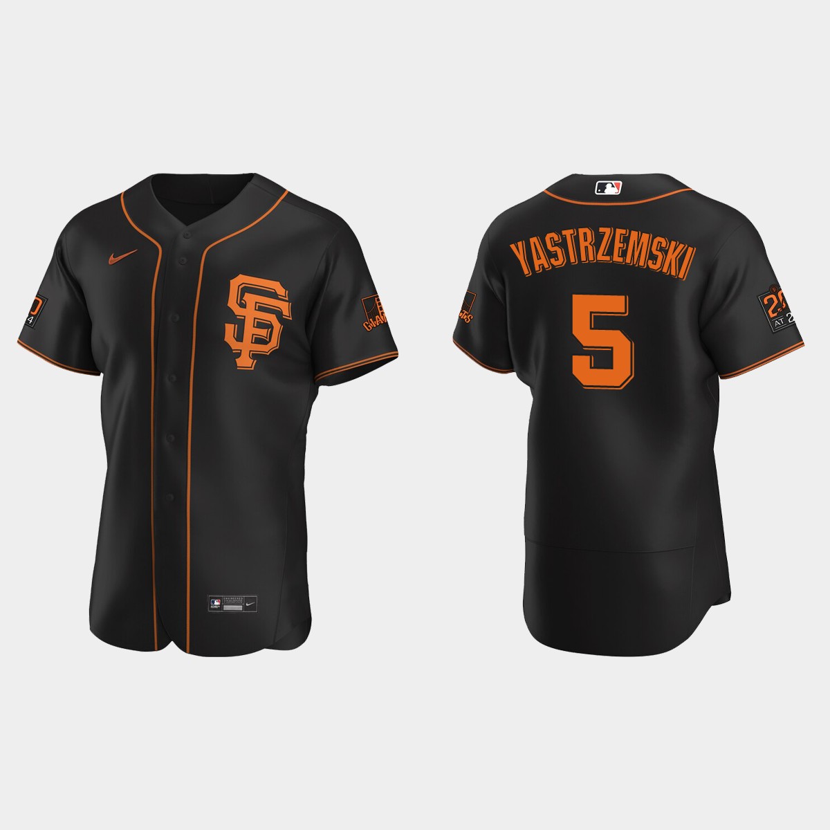 Mike Yastrzemski #5 San Francisco Giants Alternate Jersey - Black
