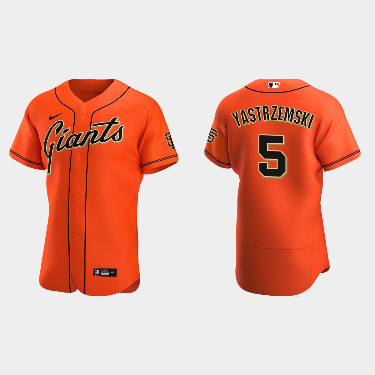 Mike Yastrzemski #5 San Francisco Giants Alternate Jersey - Orange