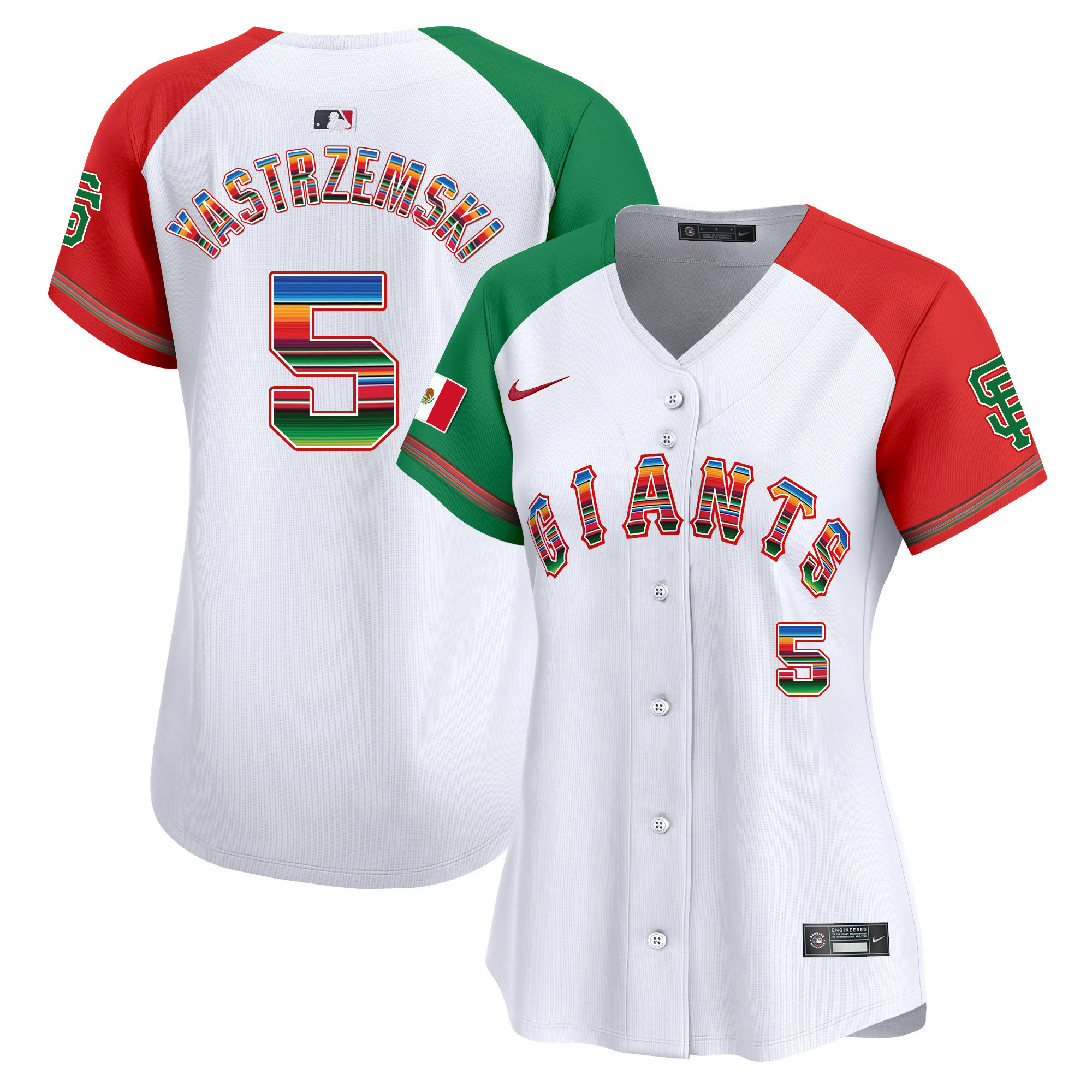 Mike Yastrzemski Women's San Francisco Giants Mexico Vapor Premier Limited Alternate Jersey - All Stitched