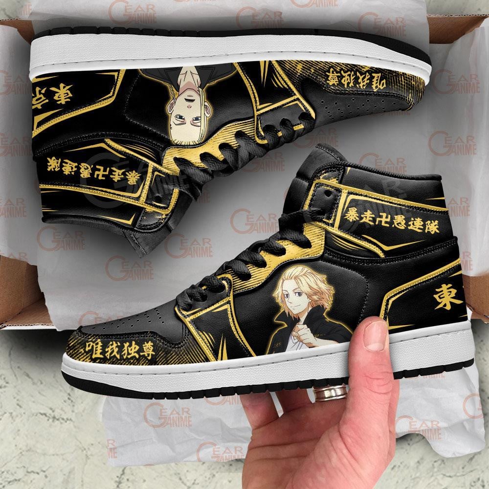 Mikey and Draken JD1s Sneakers Anime Tokyo Revengers Shoes, Air Jordan Hightop