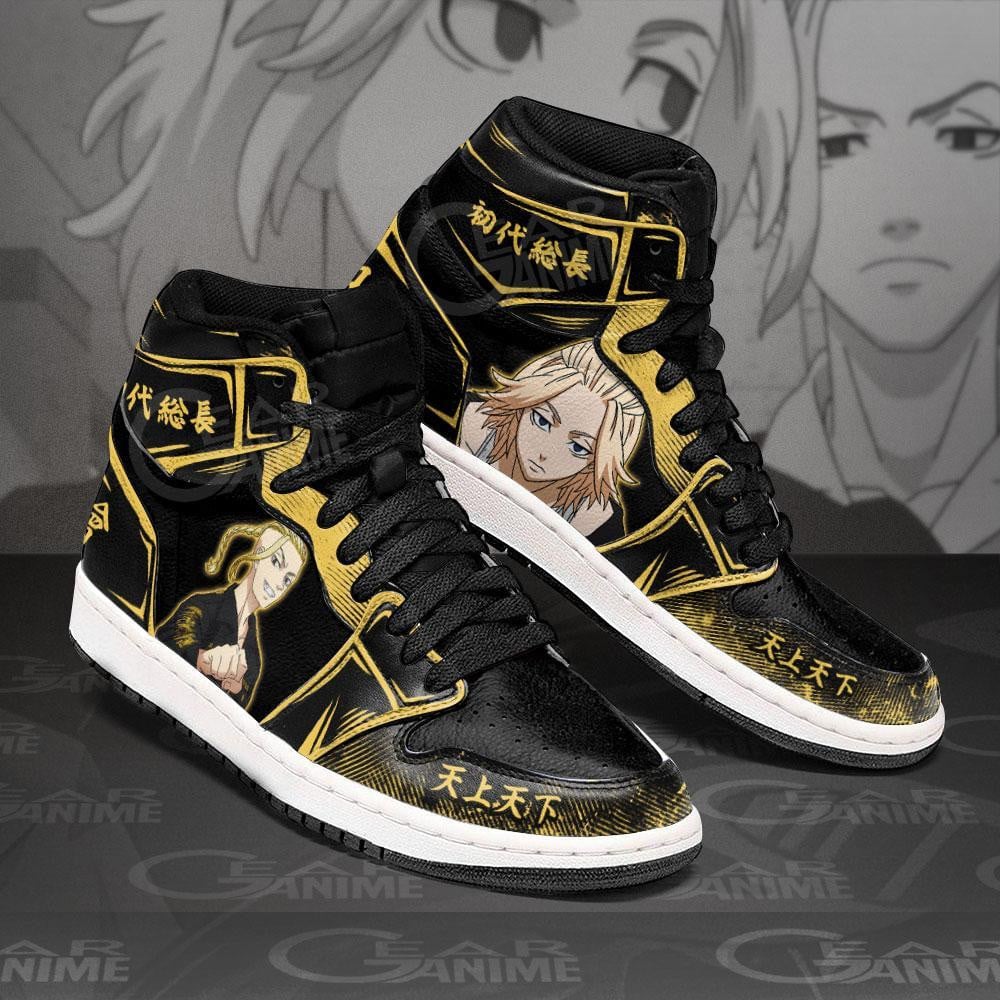 Mikey and Draken JD1s Sneakers Anime Tokyo Revengers Shoes, Air Jordan Hightop