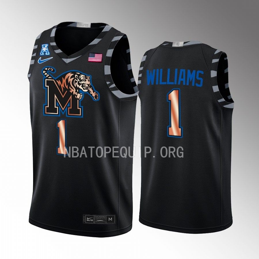 Mikey Williams Memphis Tigers Black Jersey Copper College