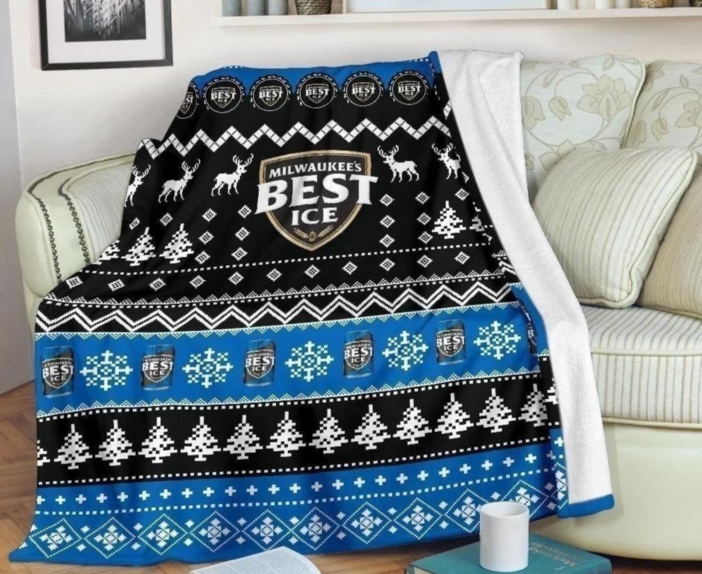 Mil Best Ice Ugly Sherpa Blanket Cozy Blanket Fleece Blanket