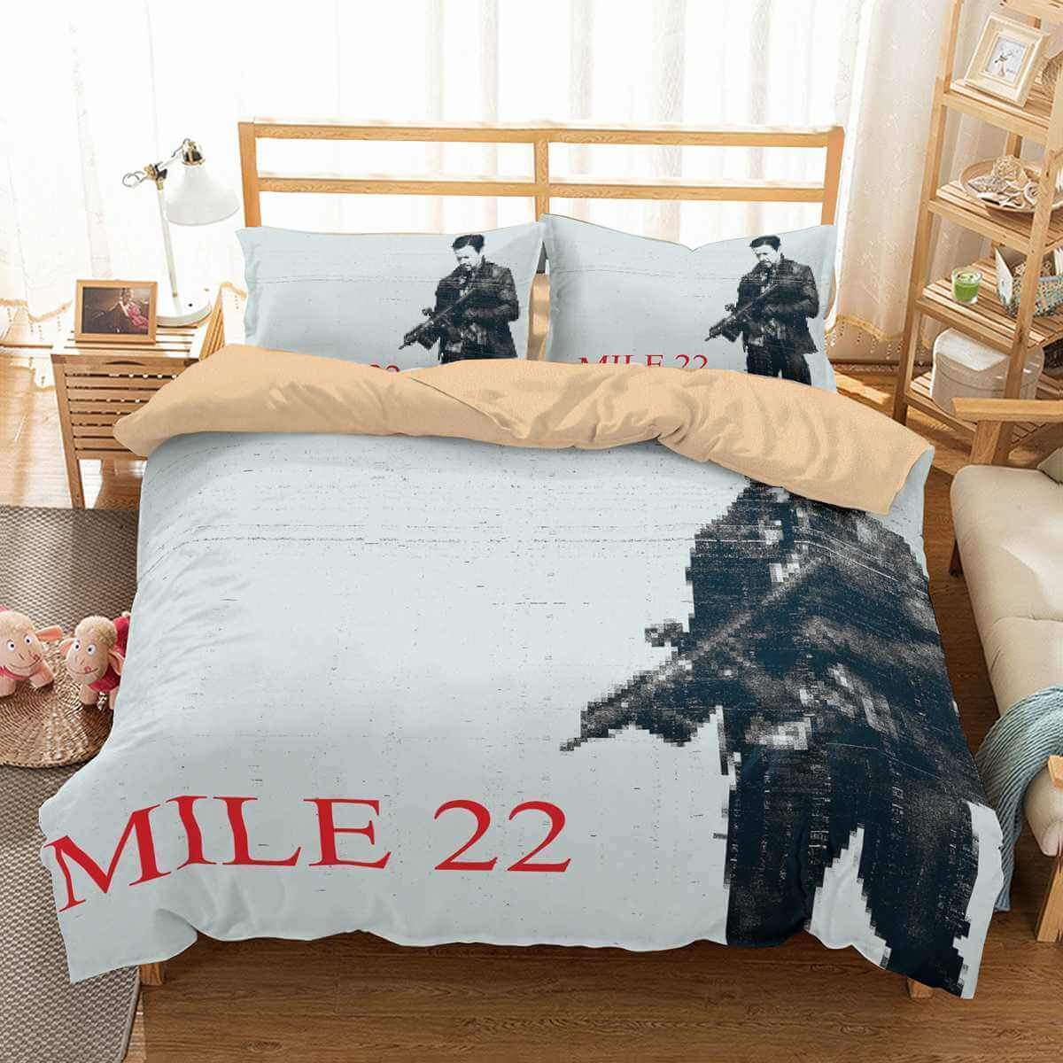 Mile 22 3D Customized Duvet Cover Bedding Set