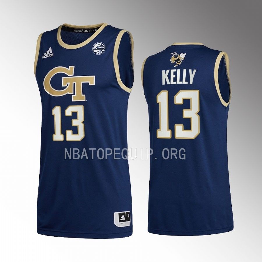 Miles Kelly Georgia Tech Yellow Jackets Navy Jersey 2022-23 Alternate Swingman