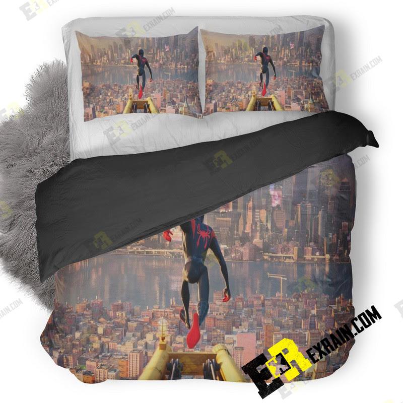 Miles Morales In Spider Man Into The Spider Verse Fq 3D Customized Duvet Cover Bedding Set