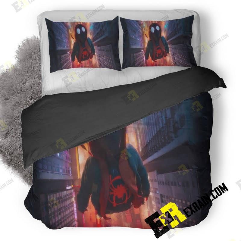 Miles Morales In Spider Man Into The Spider Verse Movie 73 3D Customized Duvet Cover Bedding Set