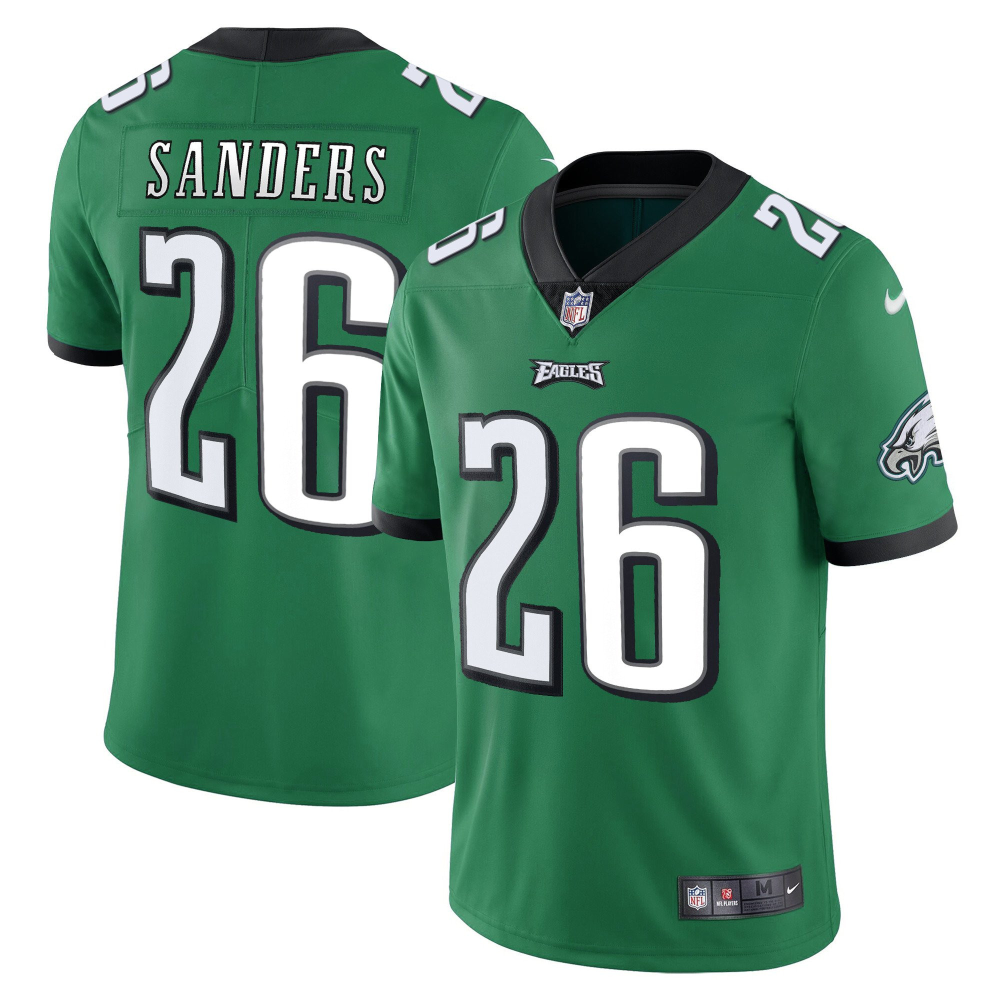 Miles Sanders Men's Philadelphia Eagles Kelly Green Limited Jersey - All Stitched