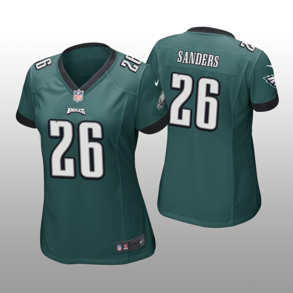 Miles Sanders Philadelphia Eagles Green NFL Draft Game Jersey