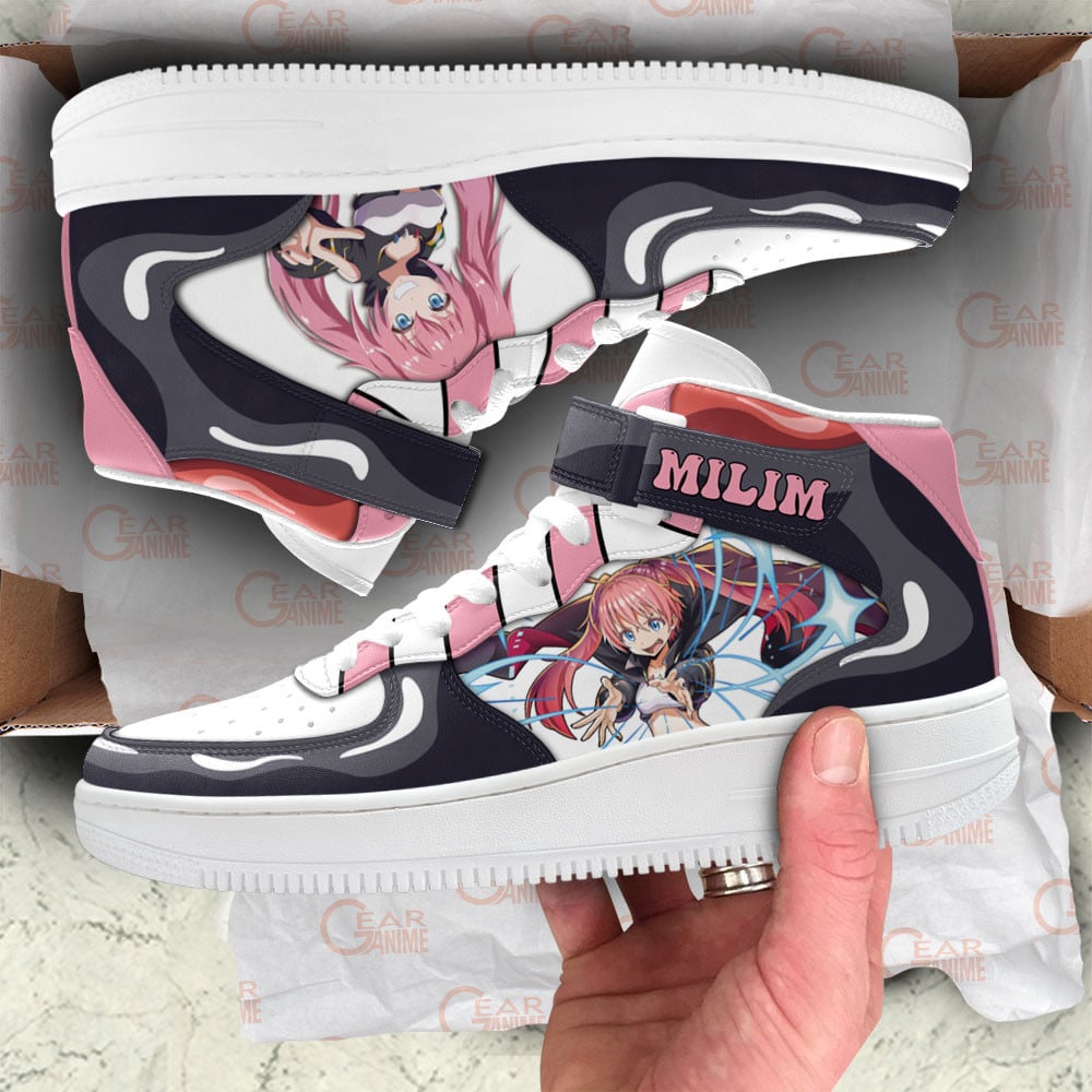 Milim Nava Sneakers Air Mid Custom Reincarnated as a Slime Anime Shoes