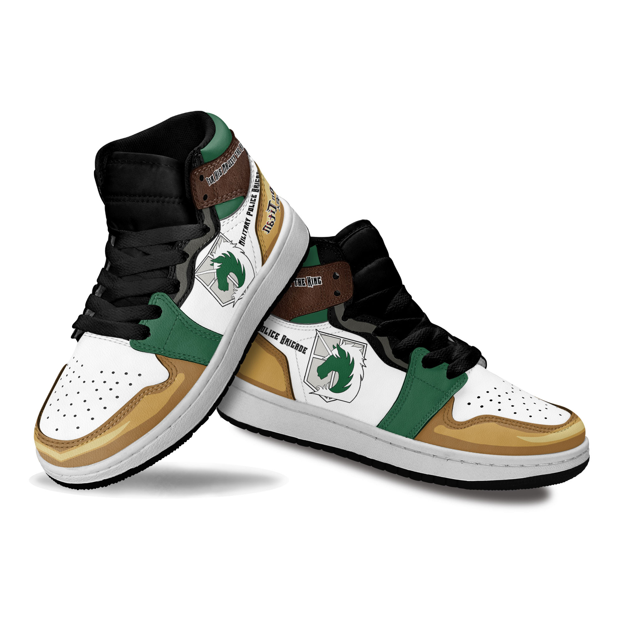 Military Police Brigade Kids Sneakers Custom Attack On Titan Anime Shoes For Kids
